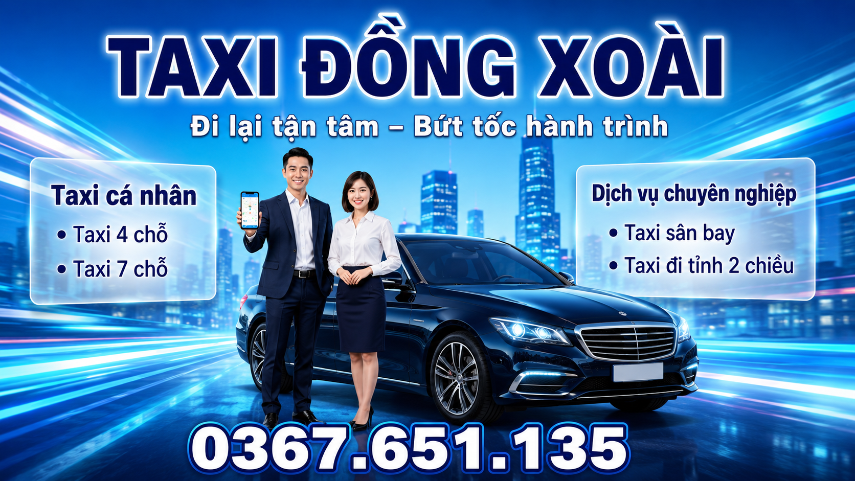 Taxi Đồng Xoài phục vụ khách hàng